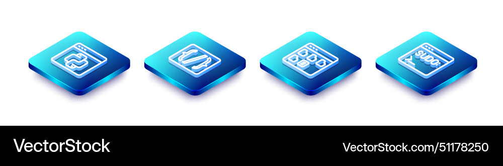 Isometric line python Programmiersprache einstellen Isometric line python Programmiersprache einstellen vektorbild