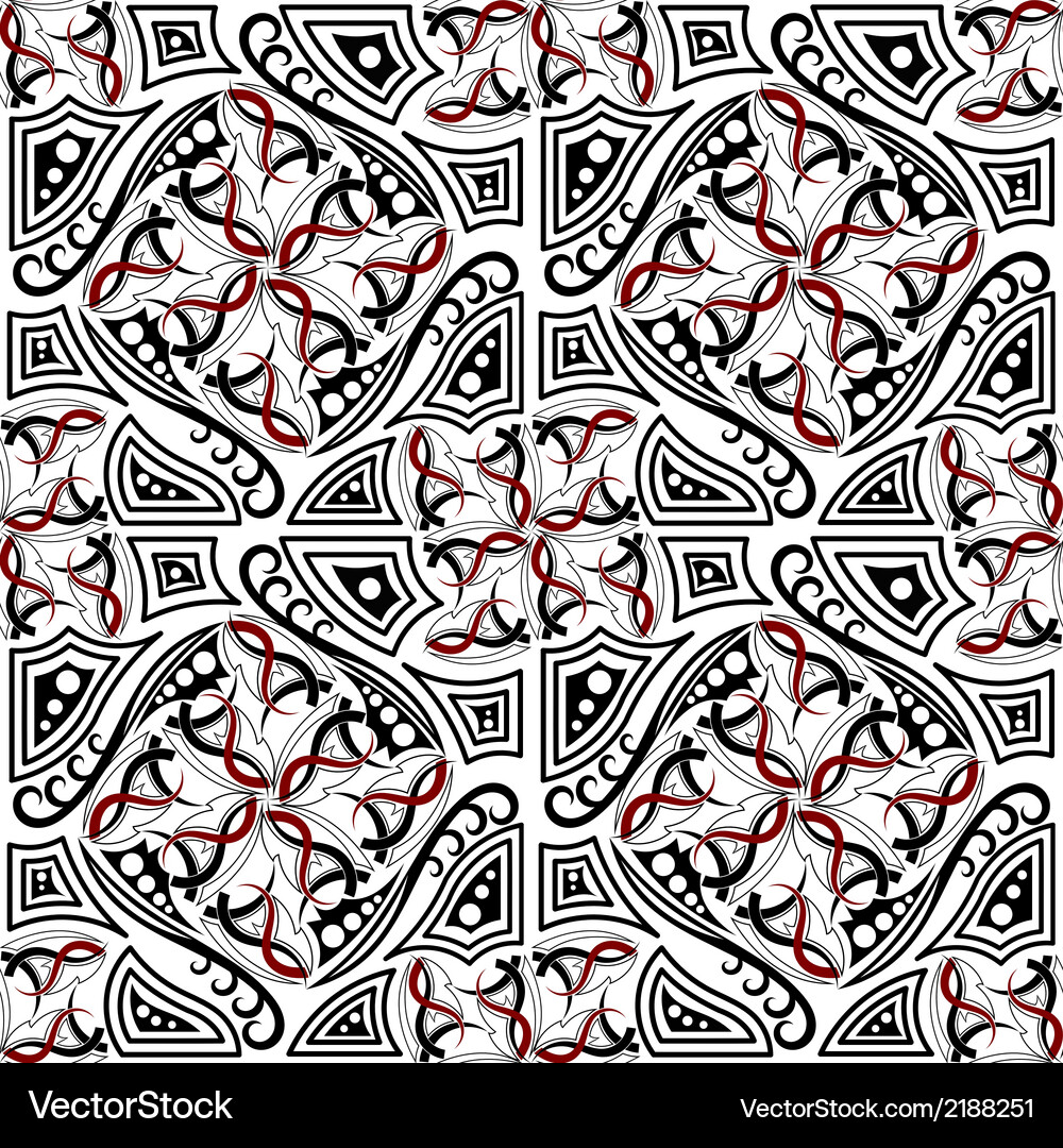 Abstract seamless texture with gothic elements Vector Image