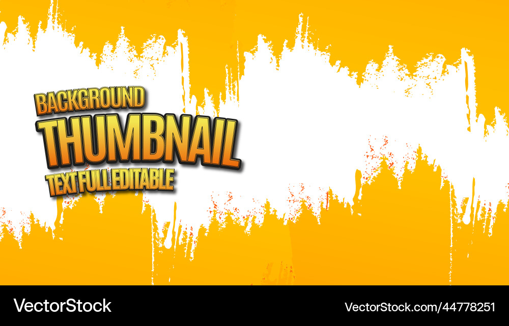 Background thumbnail design template with text vector image