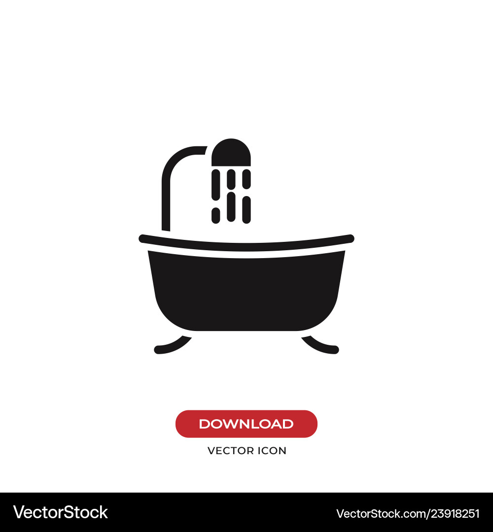 Bath icon vector image