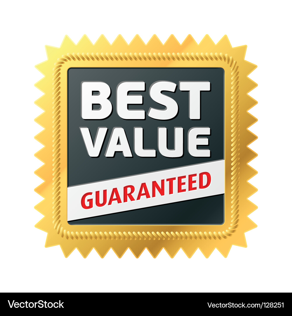 Best Value Label Set Vector Image