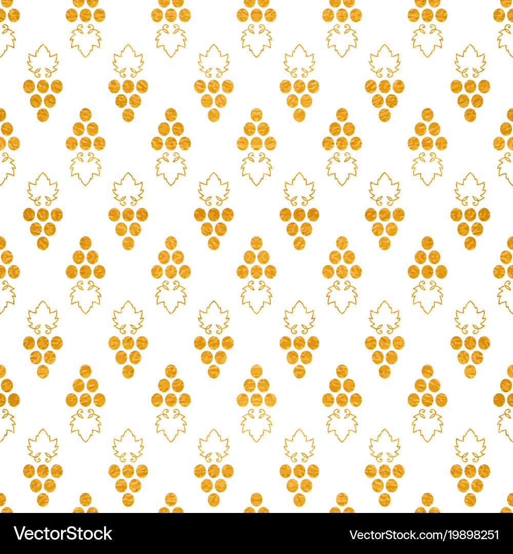 Grapes Seamless Pattern - Textured vector image