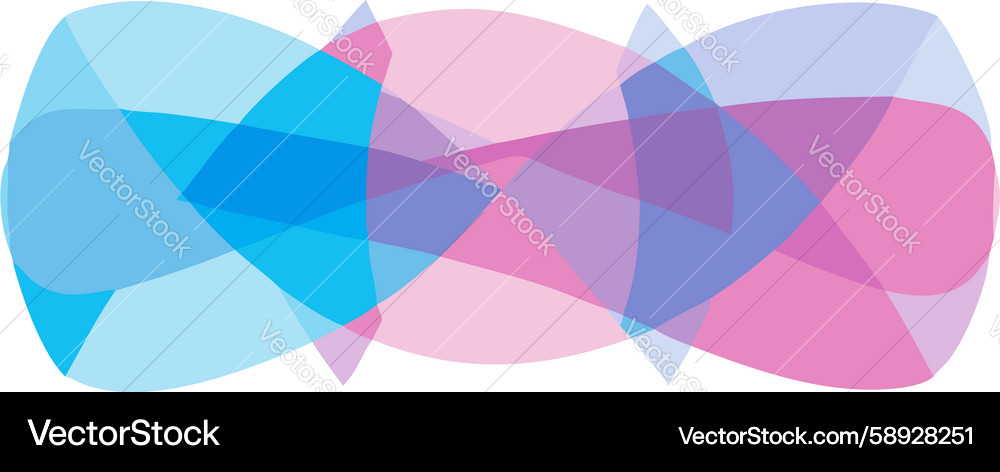 Overlapping Translucent Shapes Vector Image