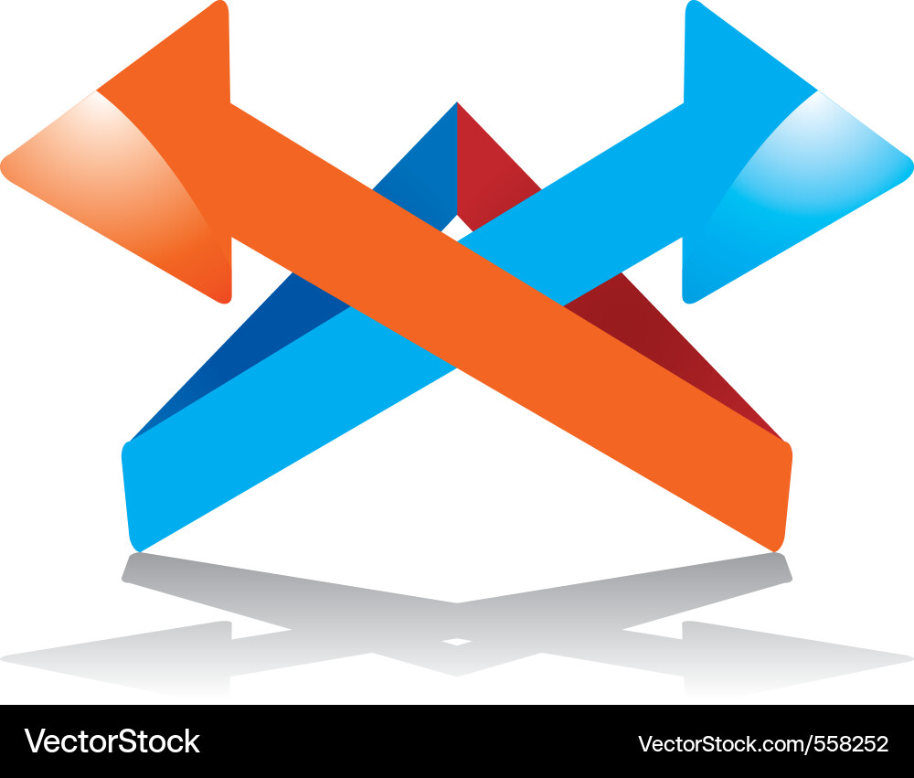 Arrows design elements Vector Image