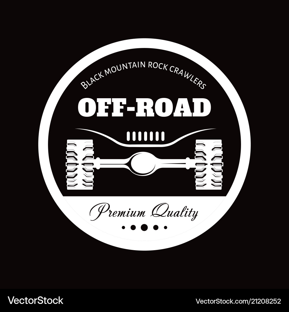 Offroad Auto Abenteuer Club-Ikone Offroad Auto Abenteuer Club-Ikone vektorbild
