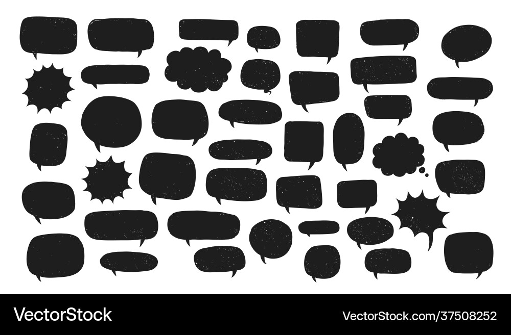 Speech Bubbles & Dialogue Icons vector image