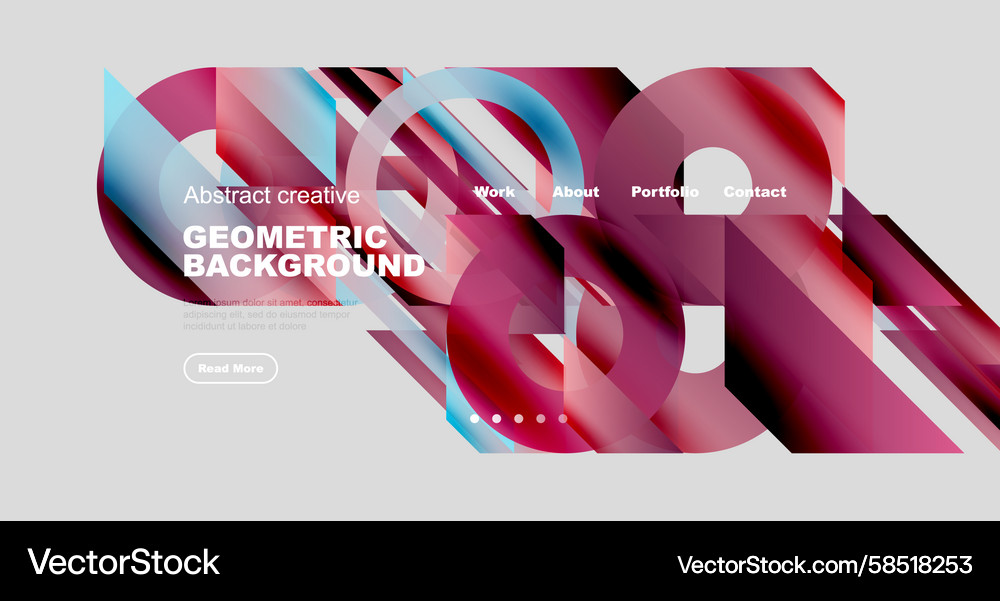 Abstract website header design fluid shapes Abstract website header design fluid shapes Vector Image