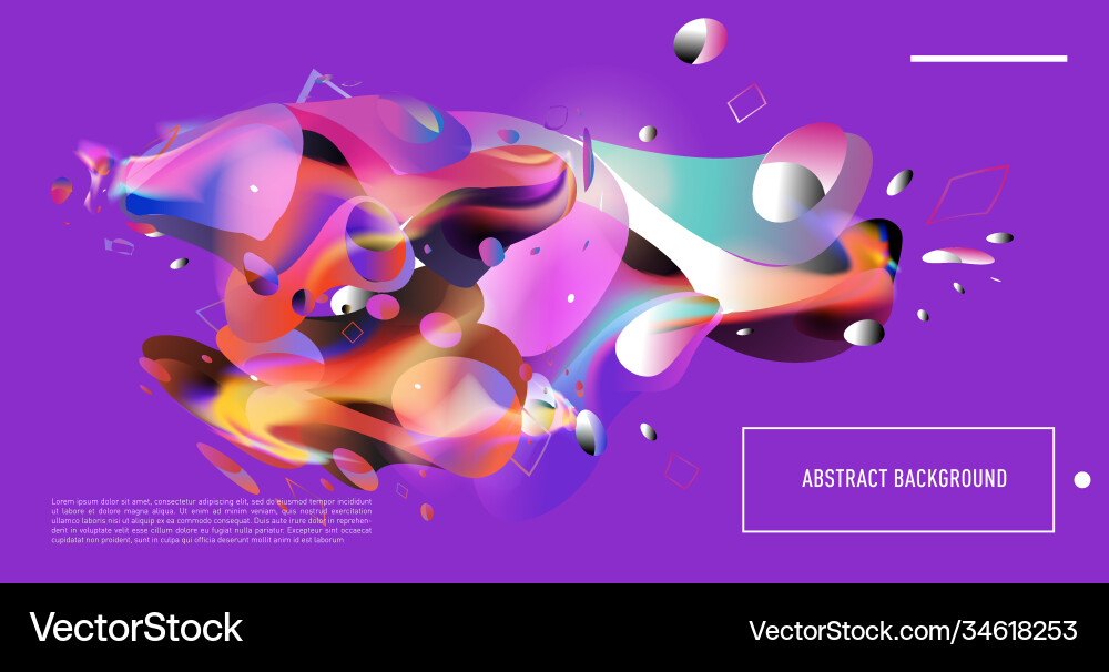 Colorful abstract fluid gradient pattern Colorful abstract fluid gradient pattern Vector Image