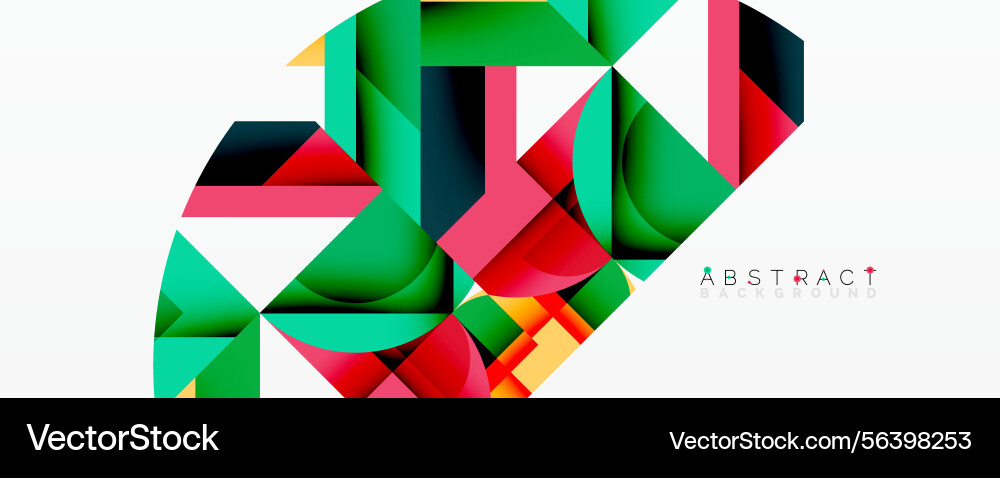 Geometric shapes overlap creating vibrant Geometric shapes overlap creating vibrant vector image