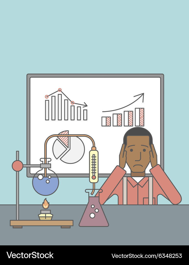 Lab worker Vector Image