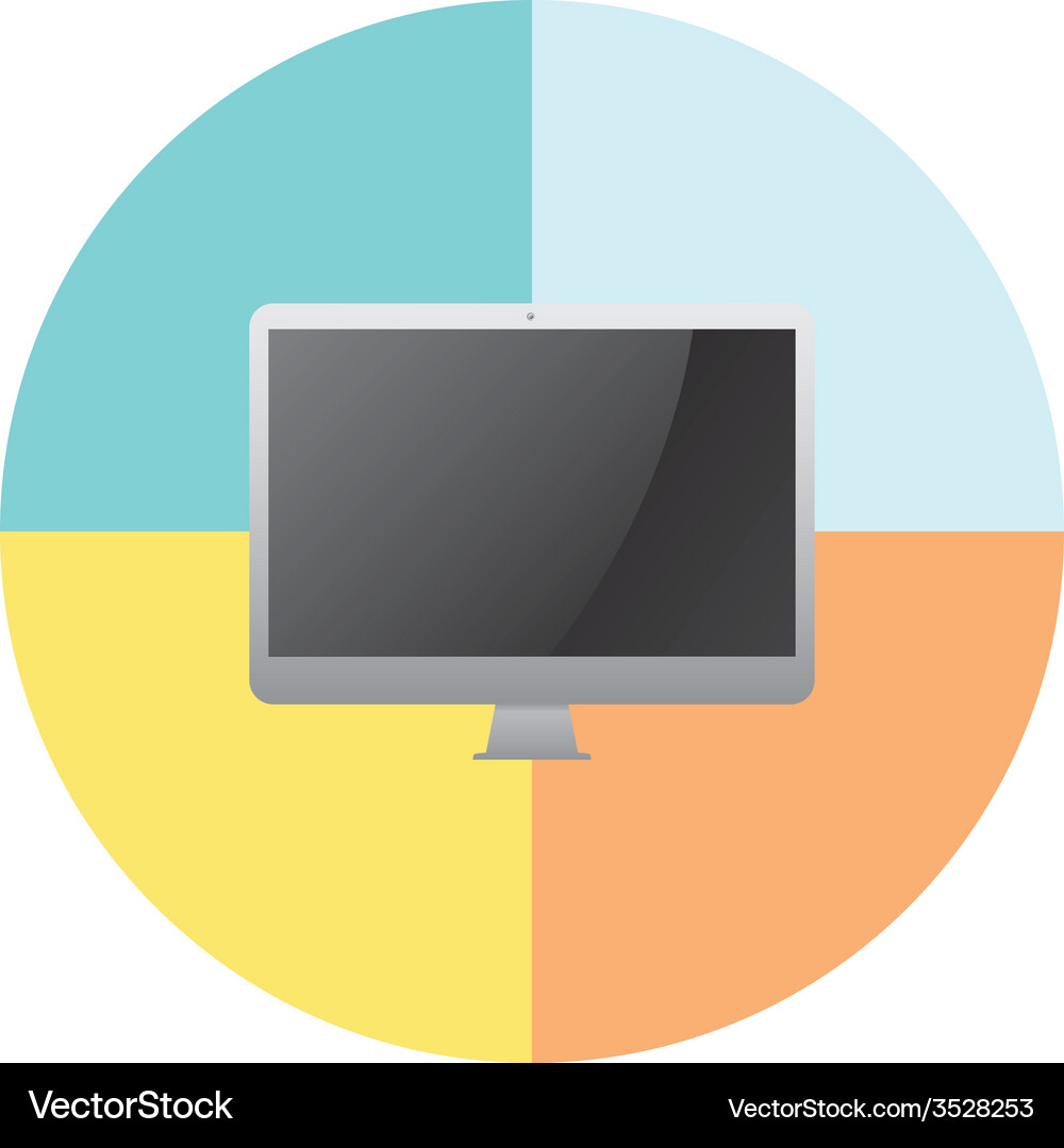 Mobile computer device Vector Image