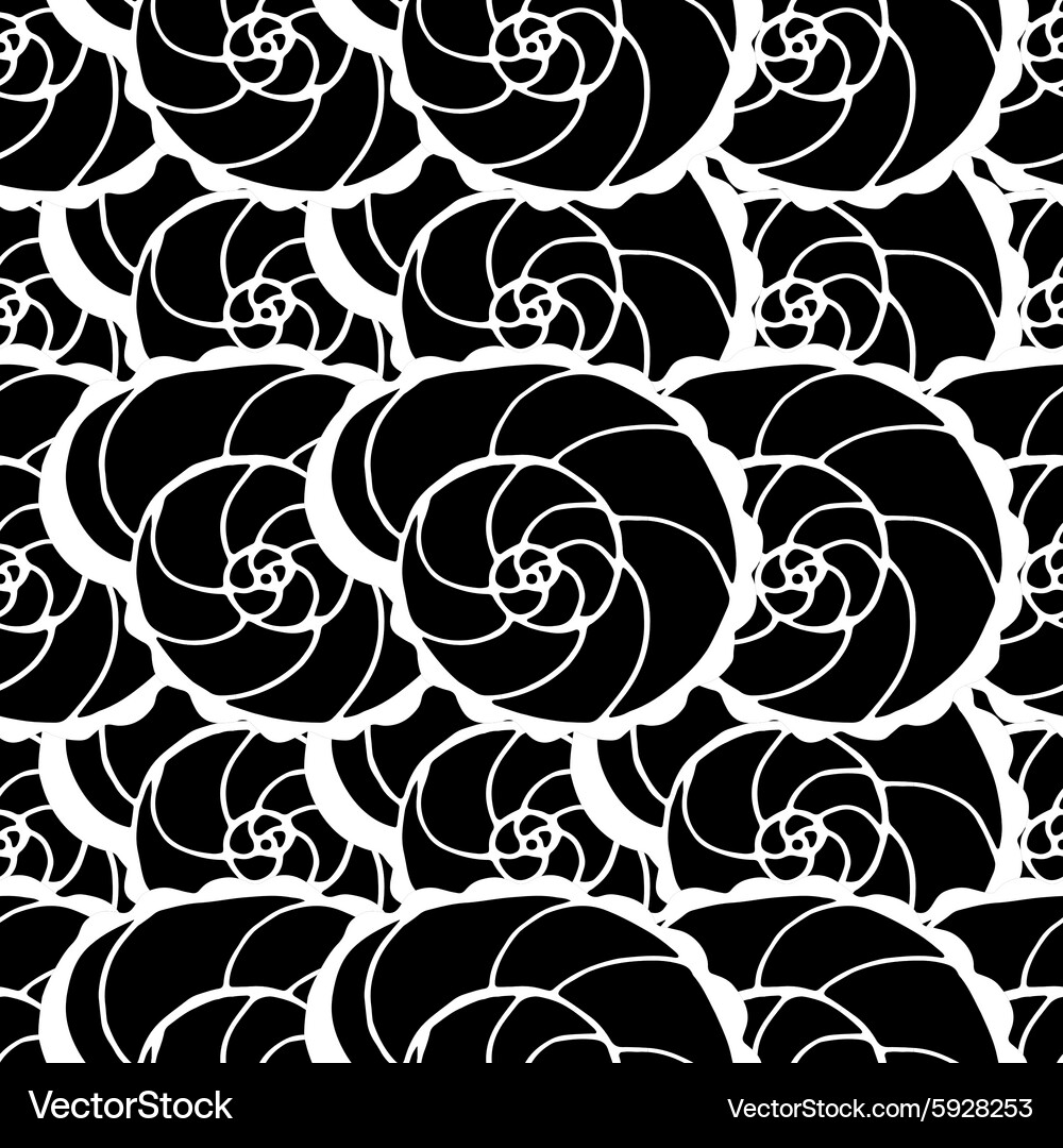 Pattern with shells Vector Image