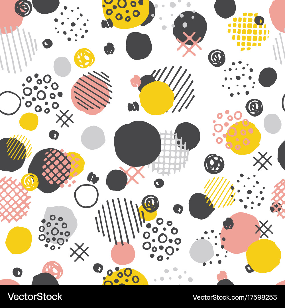 Retro Circle Dot Pattern vector image