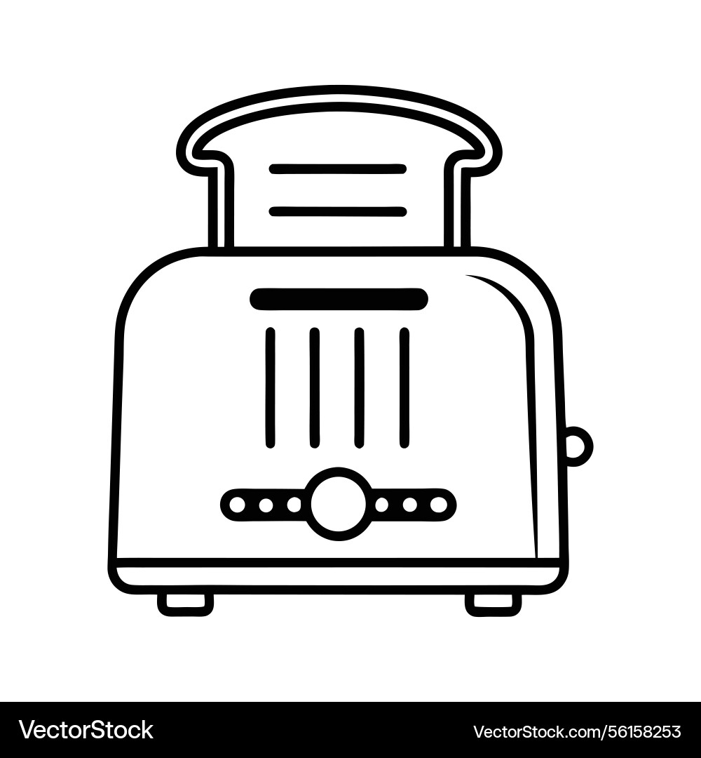 Toaster for web and print use Vector Image