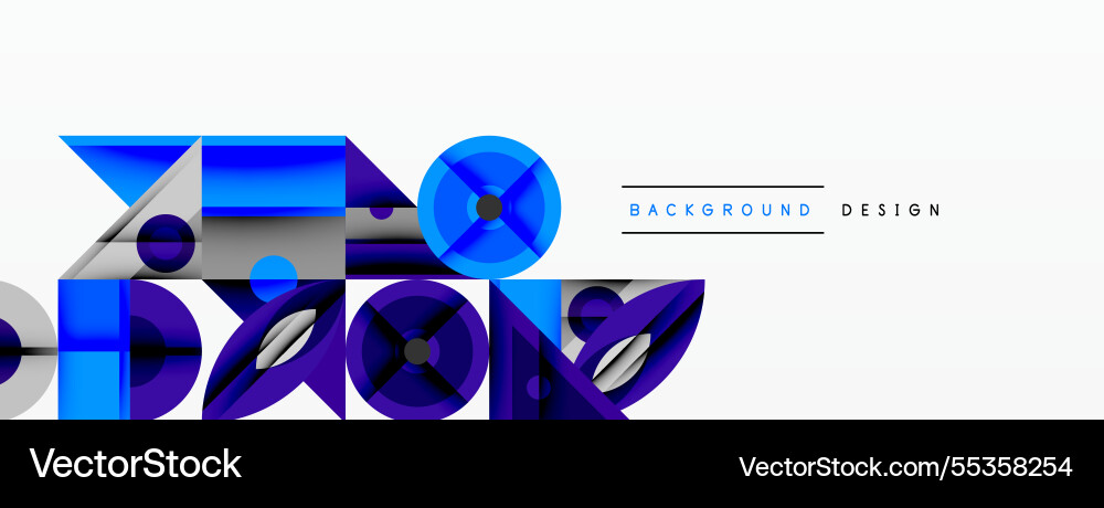 Geometric abstract composition with intersecting Geometric abstract composition with intersecting Vector Image