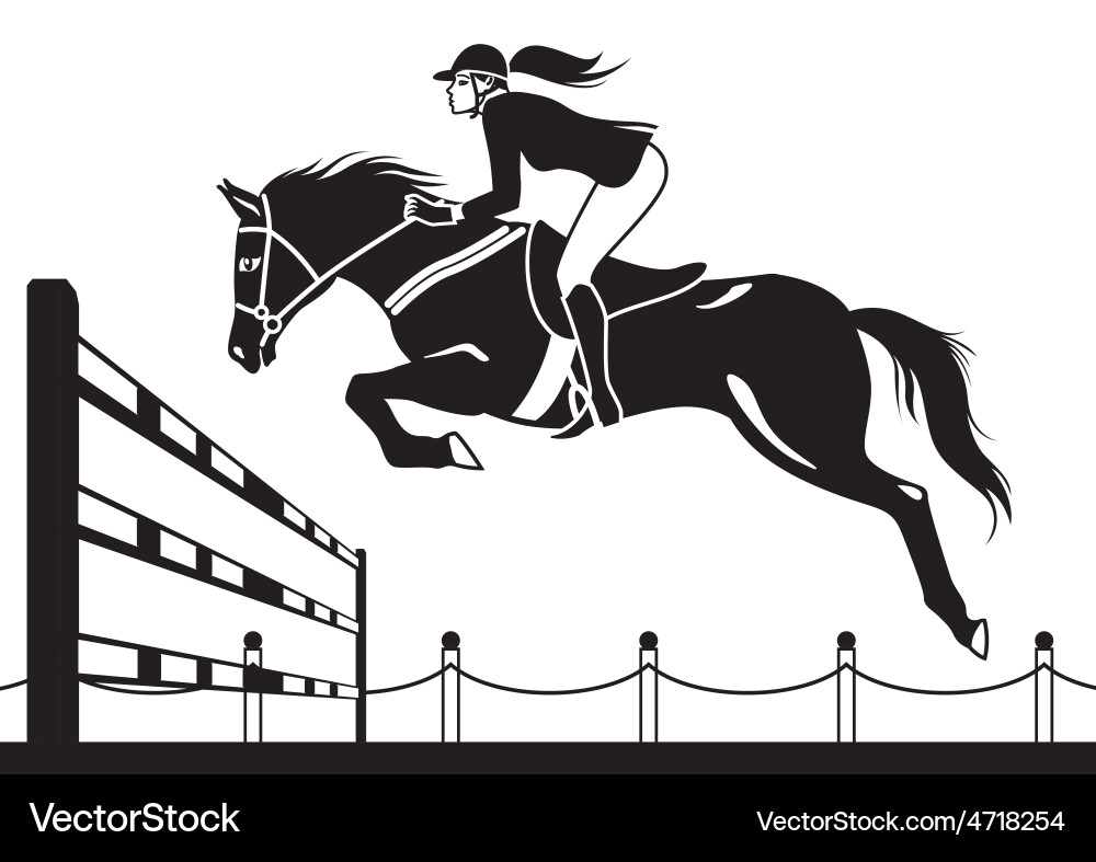 Jockey Horse Racing Vector Image
