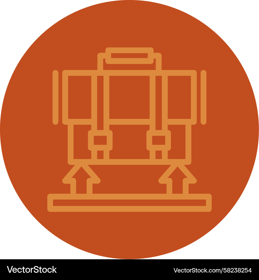Multi-Color Support Line Icon Vector Image
