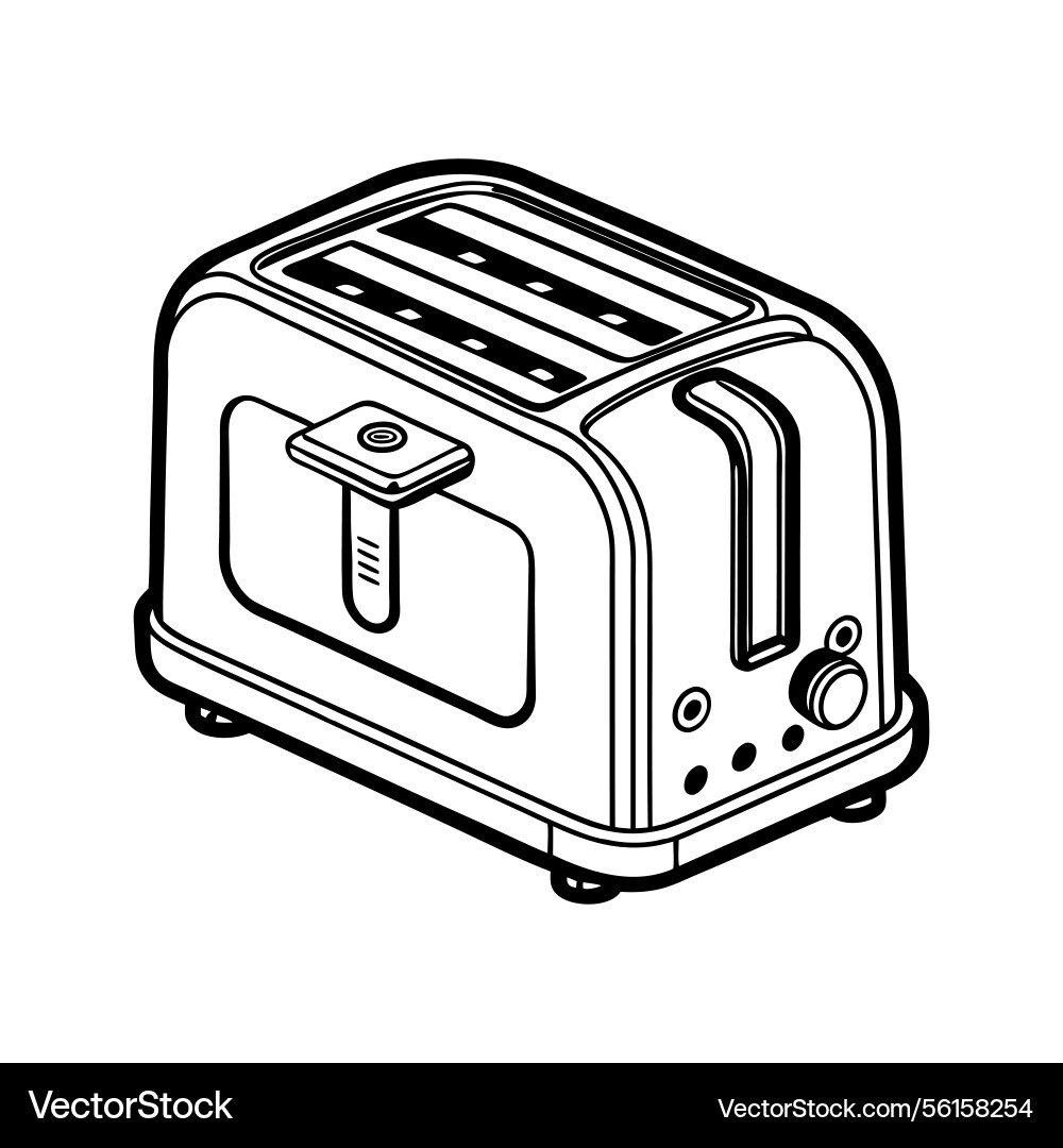 Toaster for web and print use Vector Image