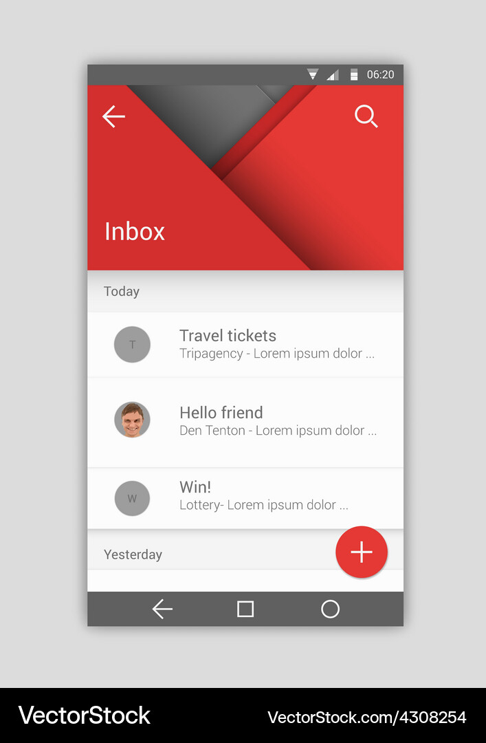 User interface Vector Image