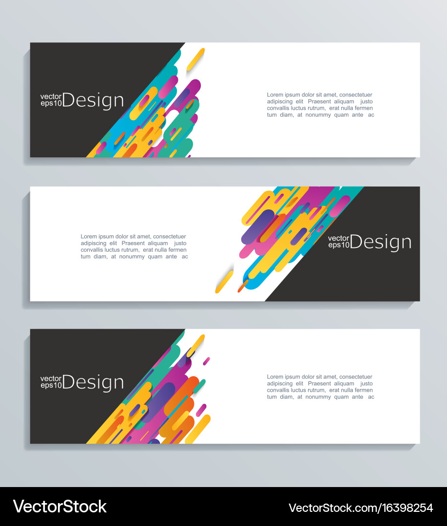 Web banner for your design header template vector image