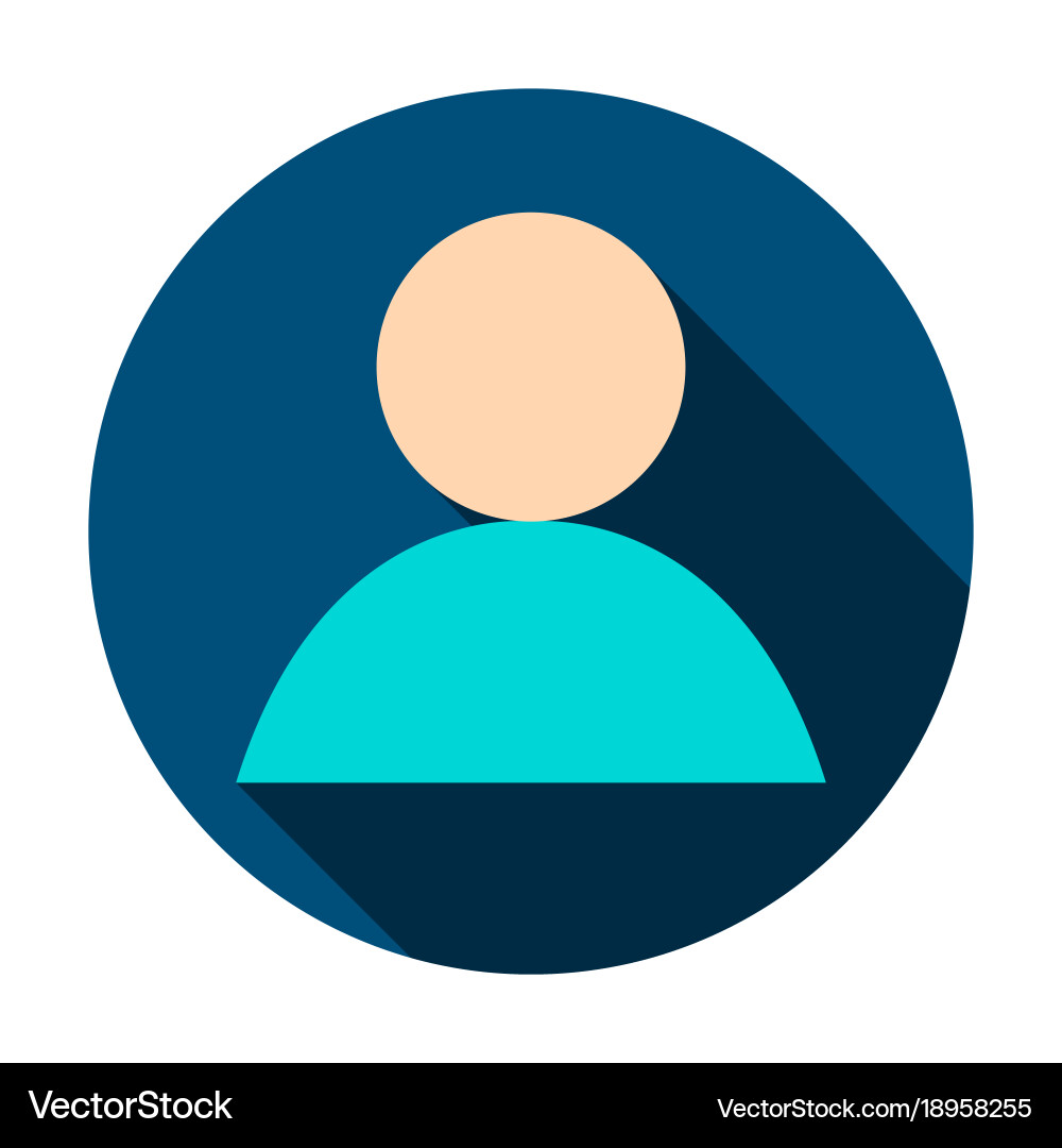 Anonymous User Icon - Circle Shape vector image