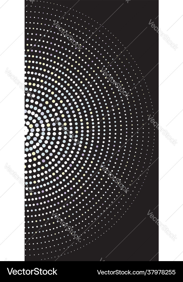 Dotted Circle Pattern Vector Image