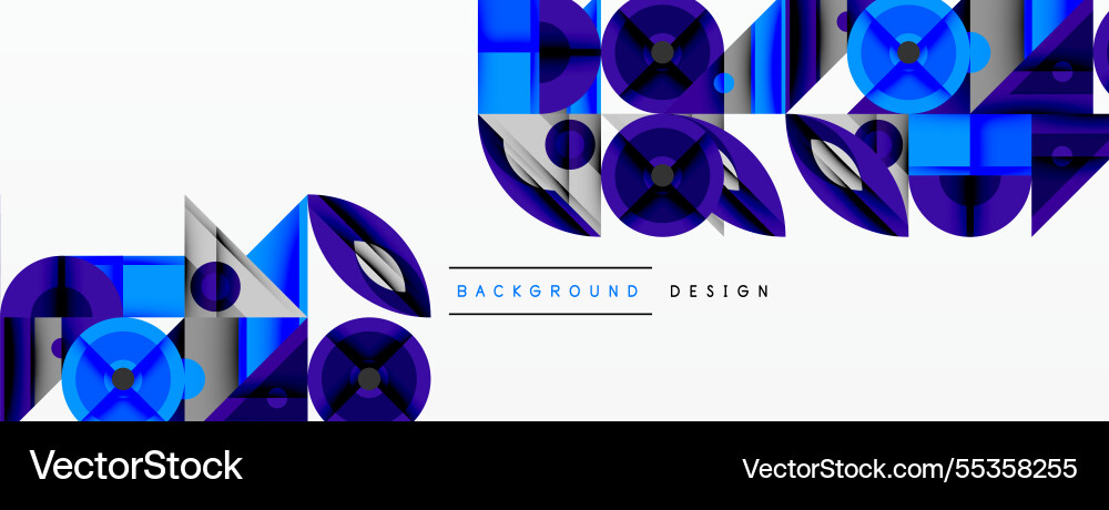 Geometric abstract composition with intersecting Geometric abstract composition with intersecting vector image