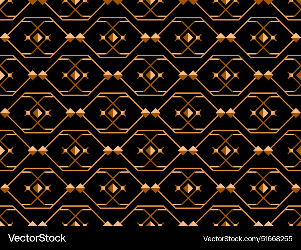 Geometric seamless pattern in line art style Geometric seamless pattern in line art style vector image