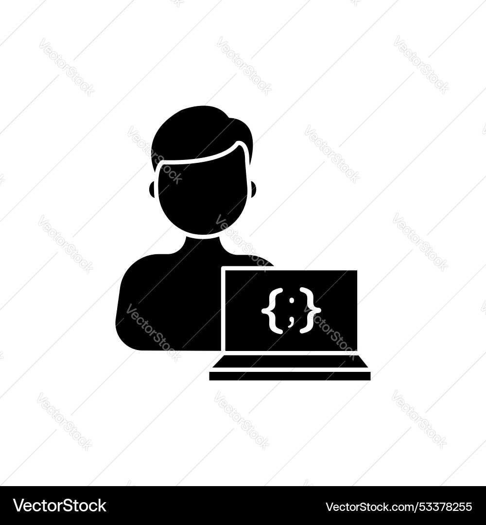 Programmer icon set software web application Vector Image