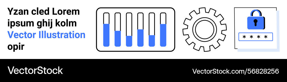 Data visualization system settings and security vector image