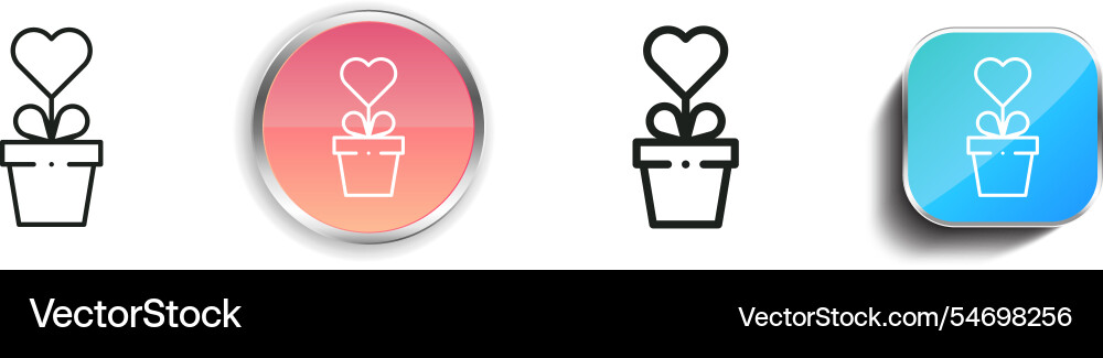 Growth icon thin linear regular and button style Growth icon thin linear regular and button style vector image