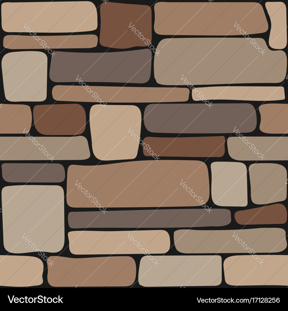 Stone Texture - Seamless Brick Wall Royalty Free Vector