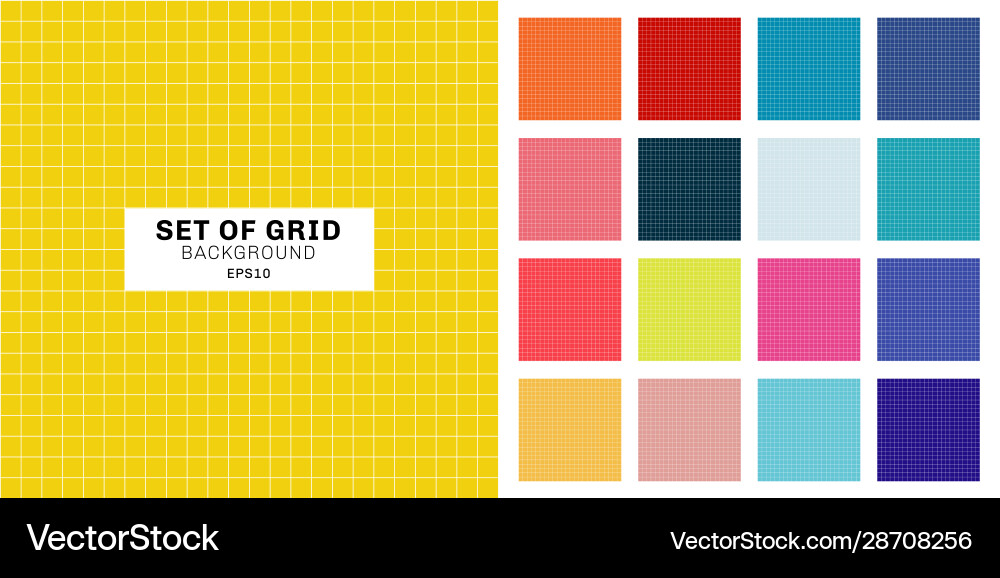 White Line Grid Pattern - Stripes vector image
