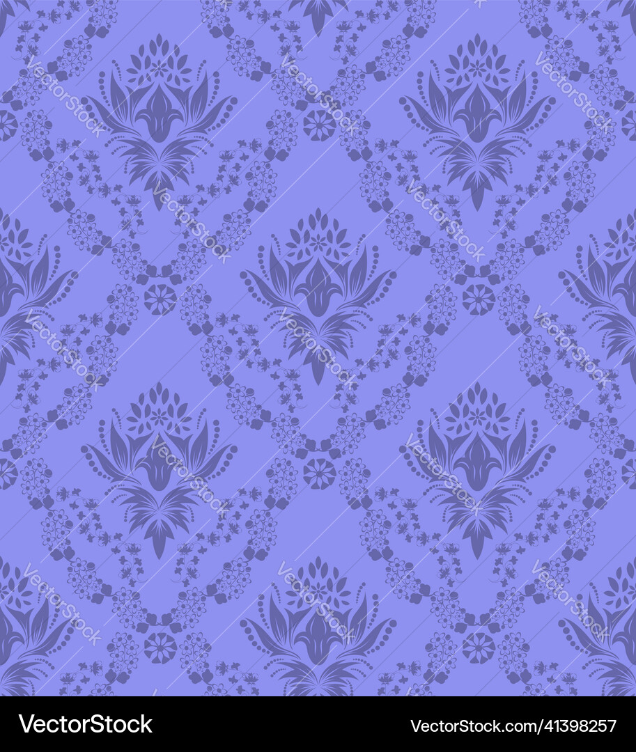 Damask seamless pattern Damask seamless pattern vector image