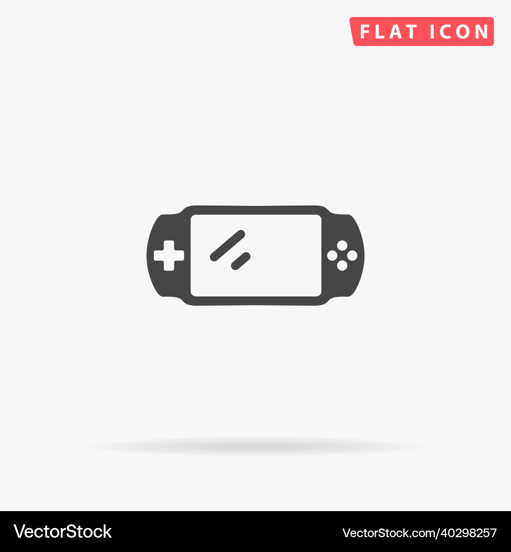 Portable Game Controller Icon vector image