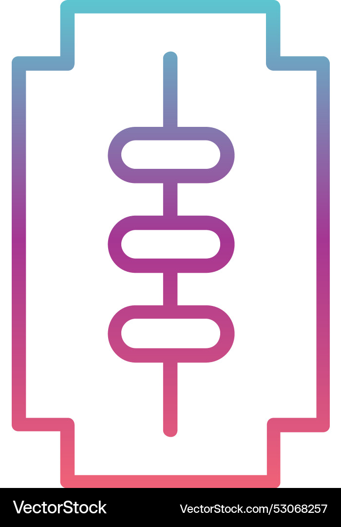 Self harm line gradient design Vector Image
