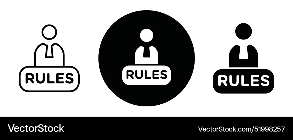 Text rules outline icon collection or set vector image