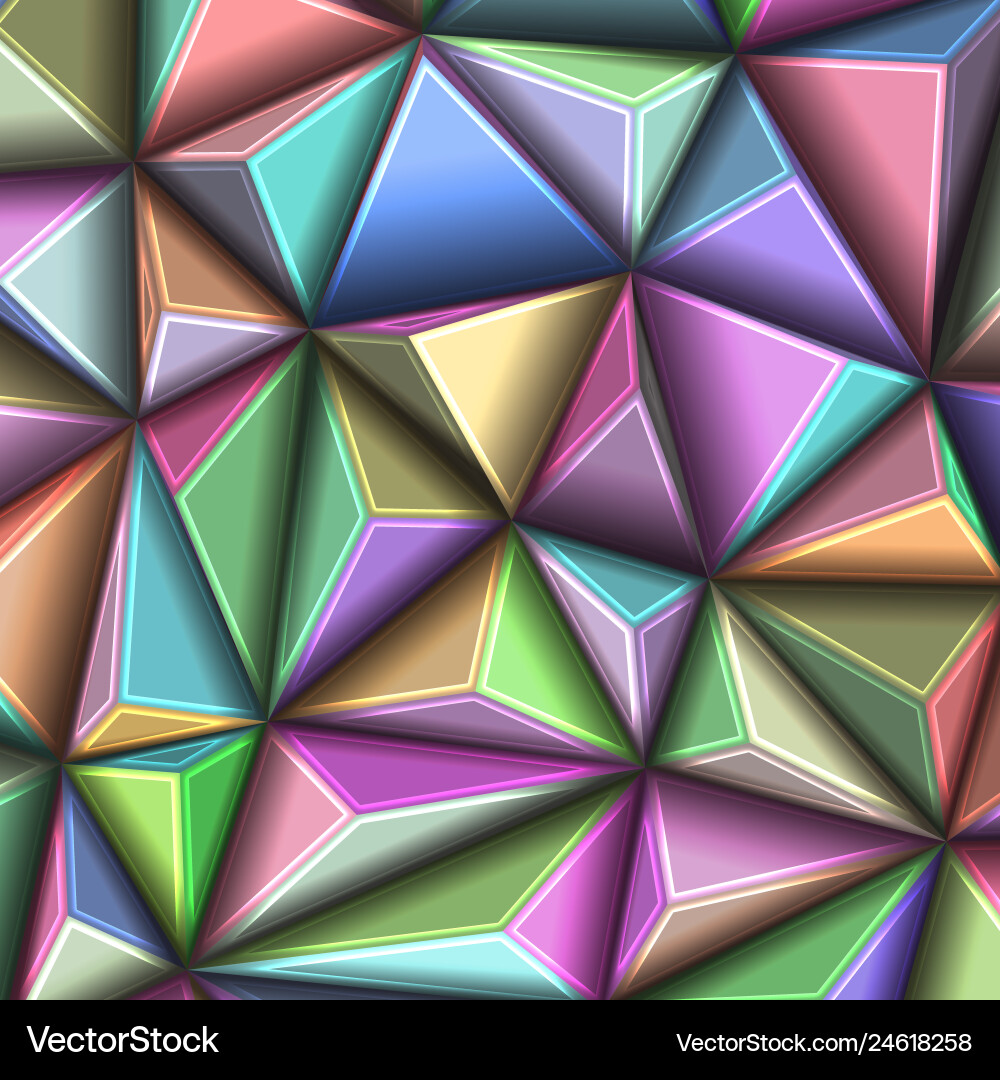 Abstract 3d geometric polygonal triangle pattern Abstract 3d geometric polygonal triangle pattern vector image