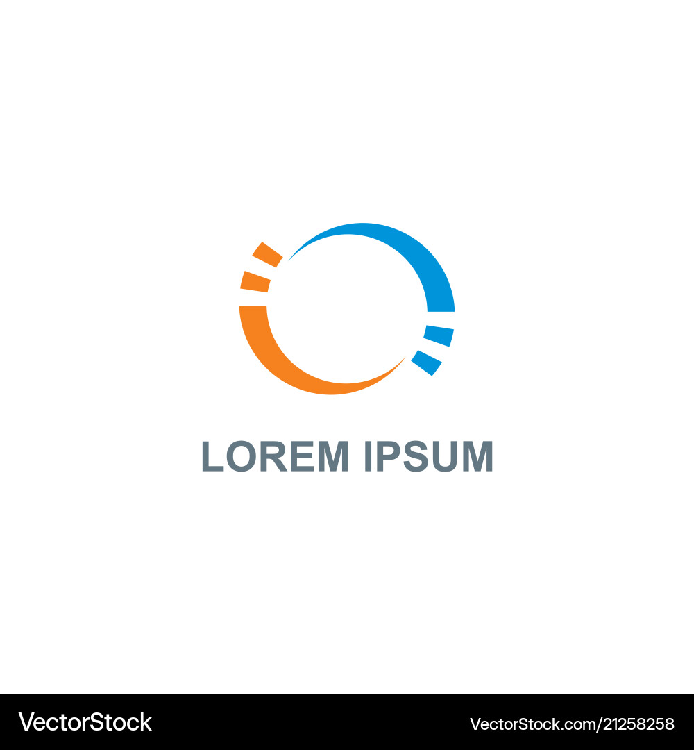 Abstract Circle Loop Logo vector image