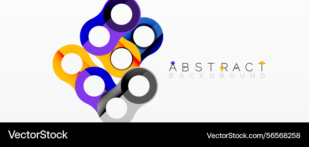 Bright overlapping circles create modern design Bright overlapping circles create modern design Vector Image