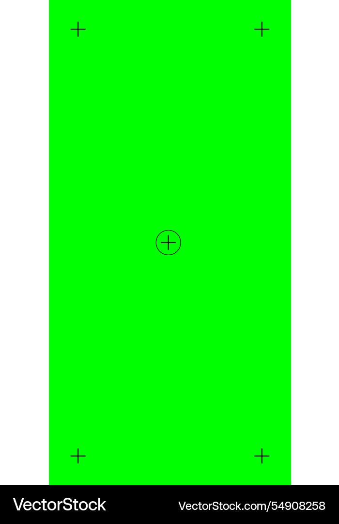 Chroma key vertical green background with tracking Chroma key vertical green background with tracking Vector Image