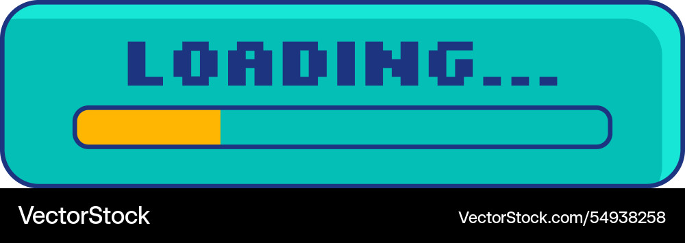 Loading progress bar Loading progress bar vector image