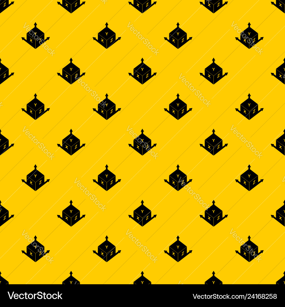 Measurement cube square pattern Vector Image
