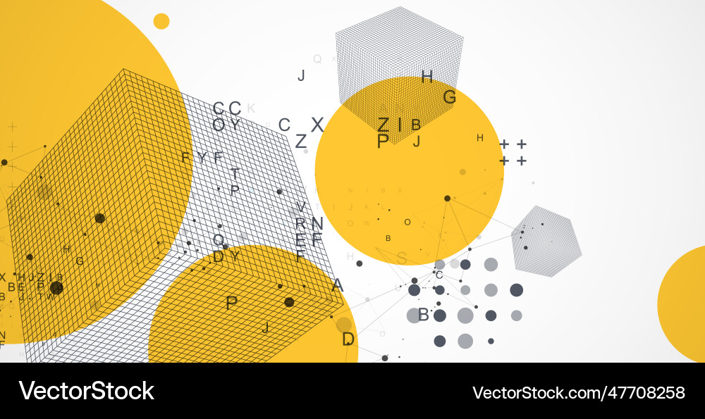 Modern science abstract background cube Modern science abstract background cube vector image