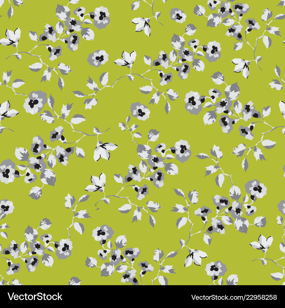 Seamless pattern design with little forget me Seamless pattern design with little forget me vector image