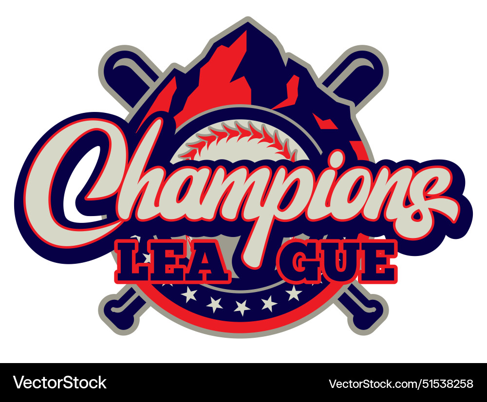 Sports Champions Badge Template Vector Image