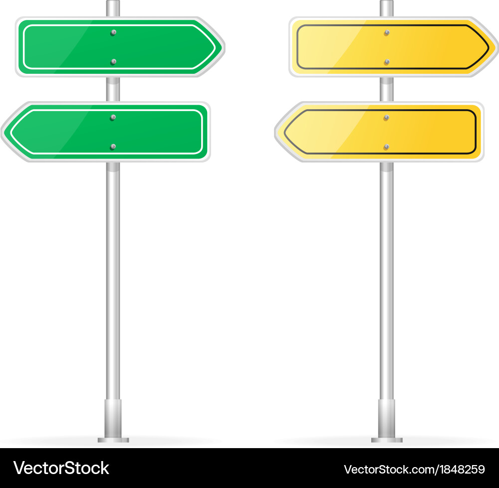 Arrow template for text vector image