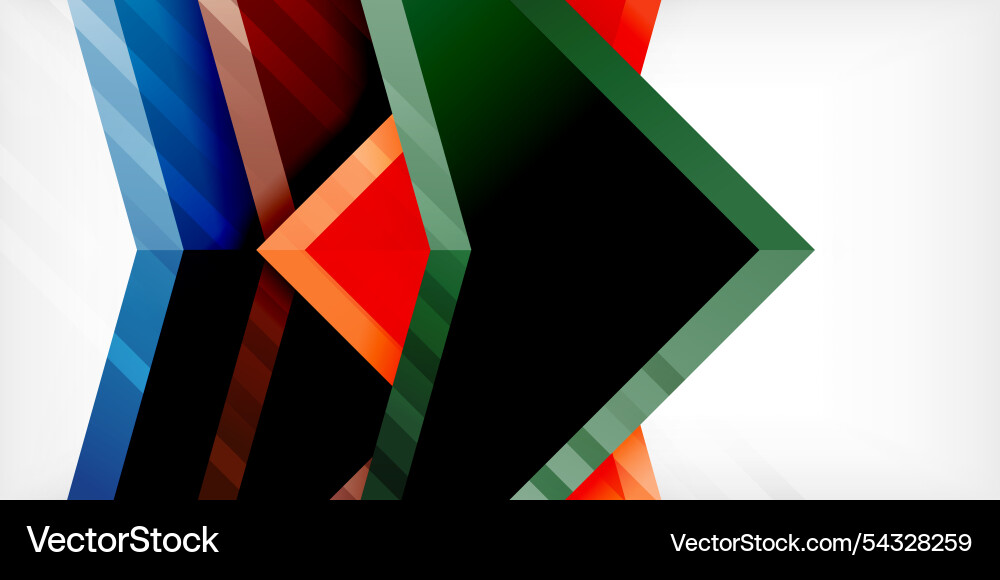 Arrows with 3d effect abstract background Arrows with 3d effect abstract background vector image