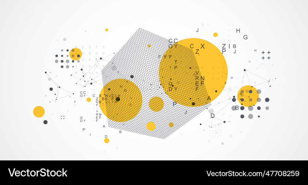Modern science abstract background cube Modern science abstract background cube vector image