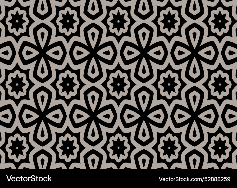 Seamless abstract damask pattern background Vector Image